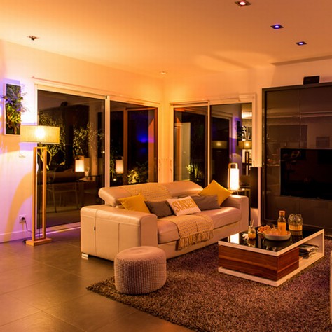 living room lightin ambiance