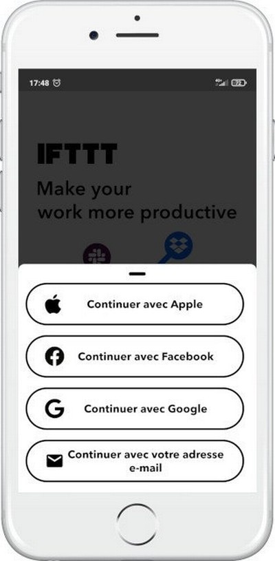 IFTTT Connexion